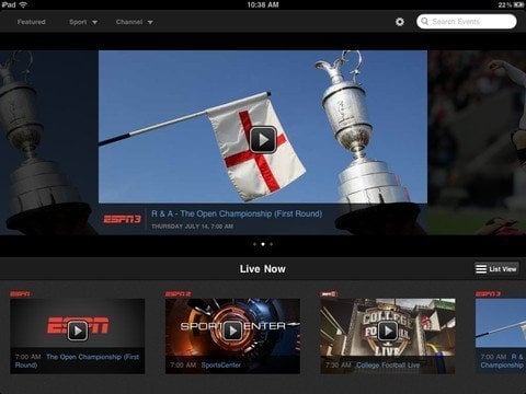 WatchESPN iPhone and iPad app with AirPlay support for Apple TV WatchESPN iPhone and iPad app with AirPlay support for Apple TV